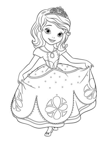 Sofia the first coloring pages free coloring pages