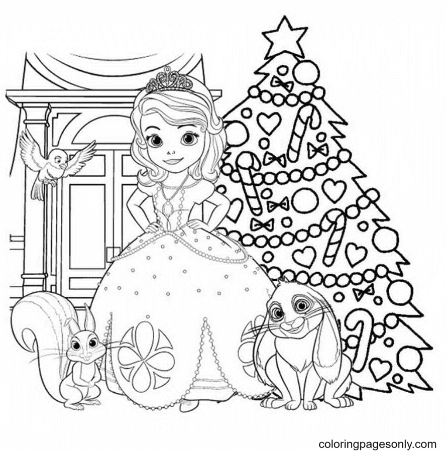 Sofia the first coloring pages printable for free download