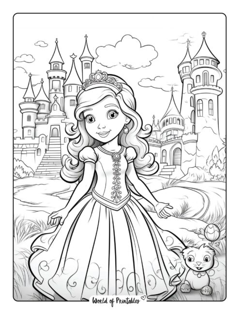 Best princess coloring pages