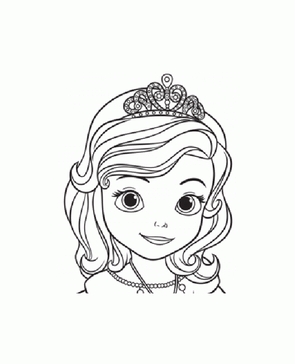 Princess sofia coloring pages disney to print for free