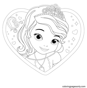 Sofia the first coloring pages