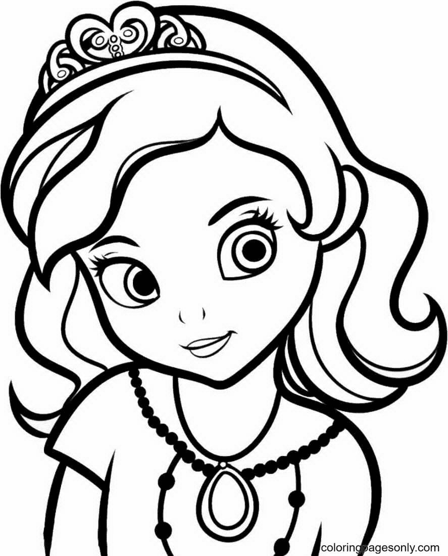 Sofia the first coloring pages printable for free download