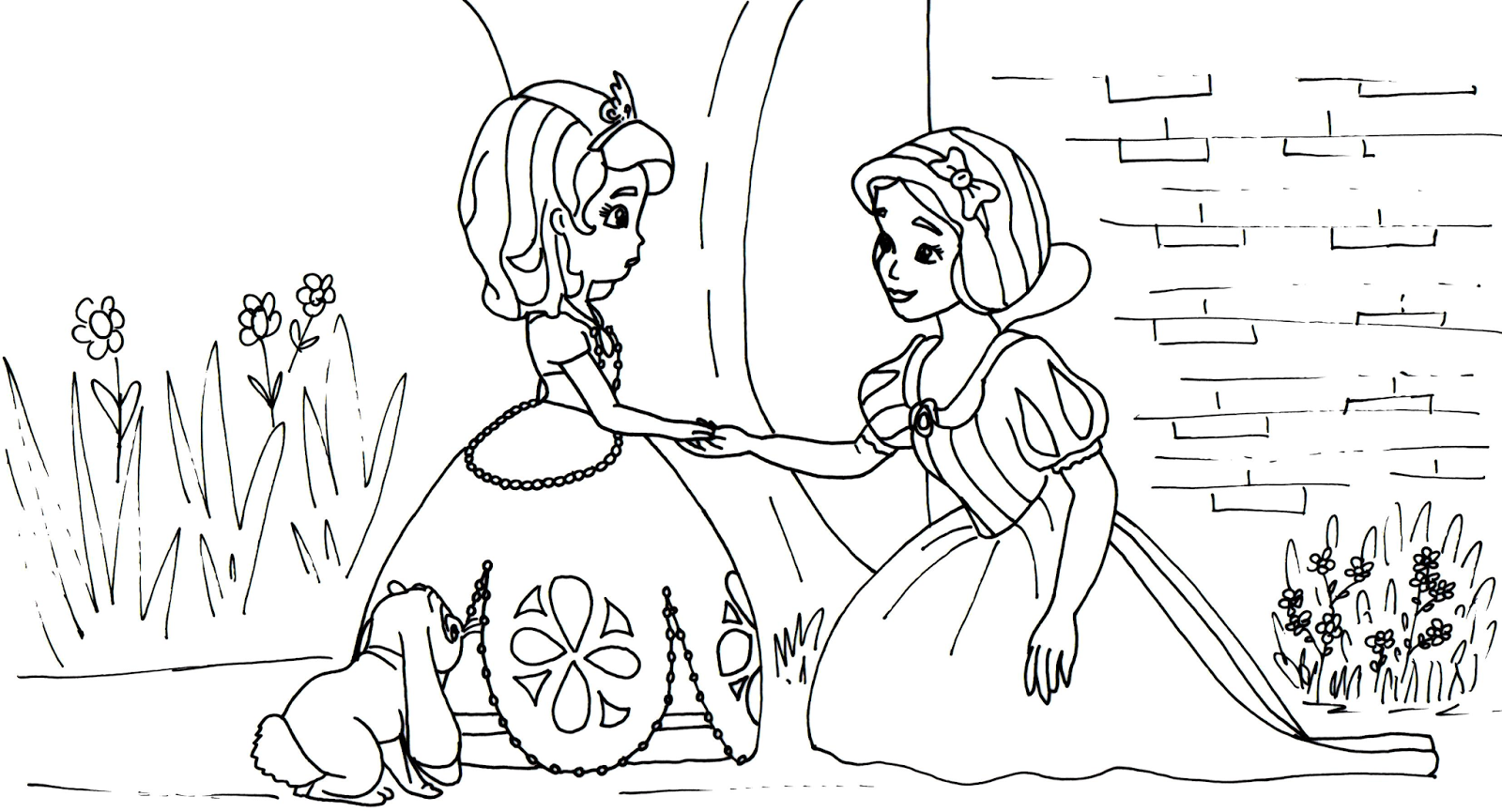 Sofia the first coloring pages