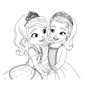 Sofia the first coloring pages printable for free download