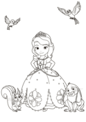 Sofia the first coloring pages free coloring pages