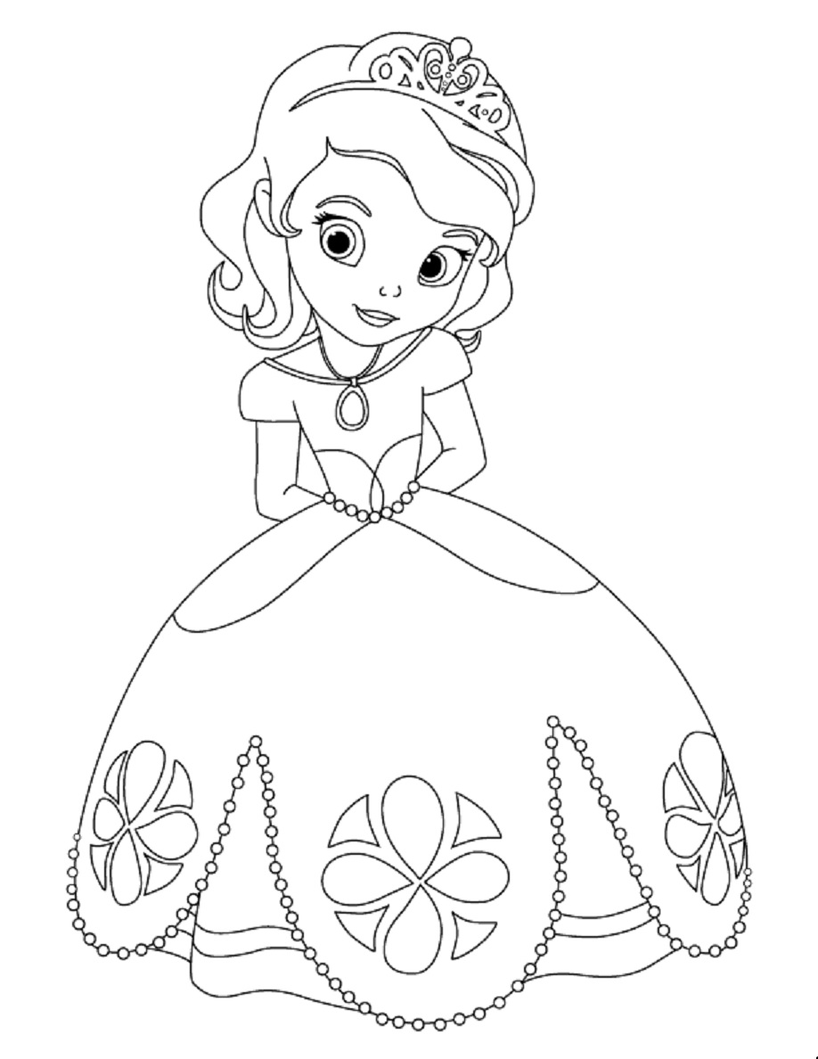 Sofia the first coloring pages