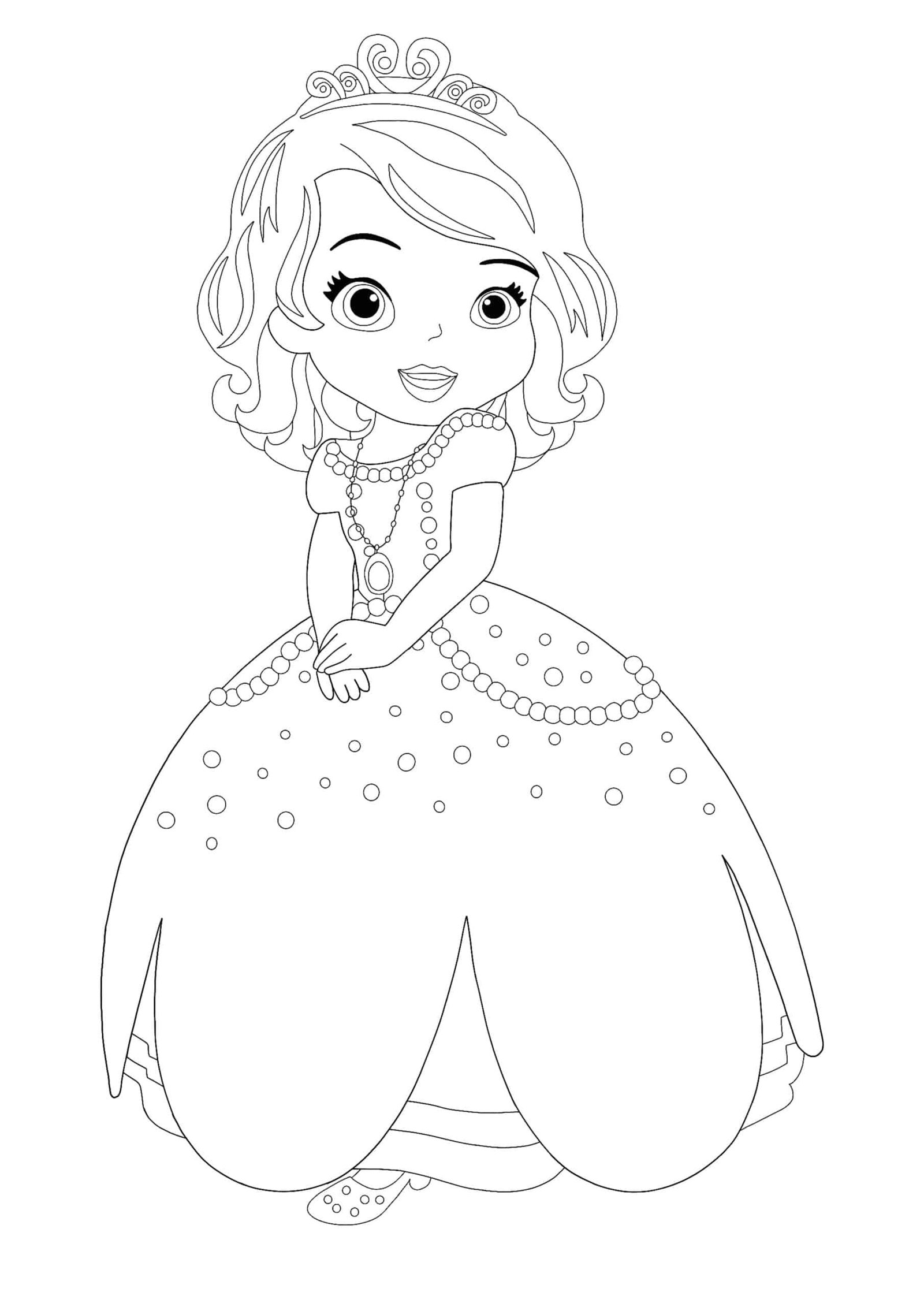 Disney princess sofia coloring pages