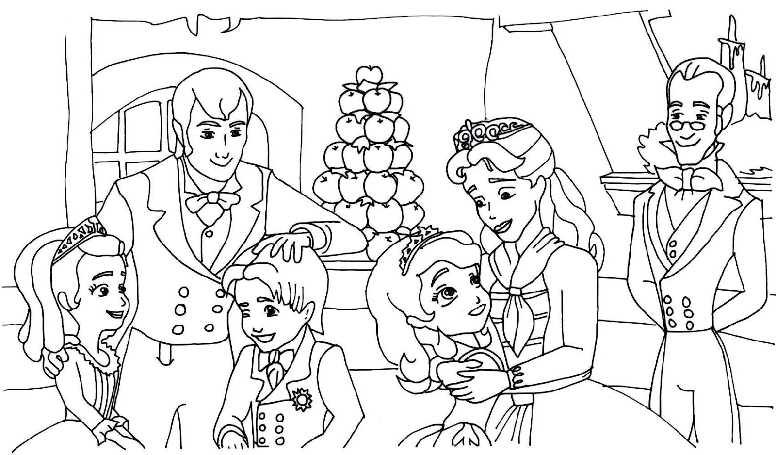 Sofia the first coloring pages