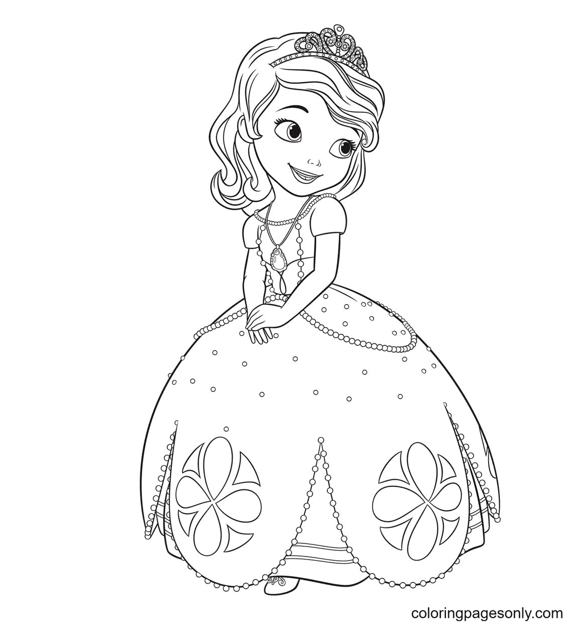 Sofia the first coloring pages printable for free download