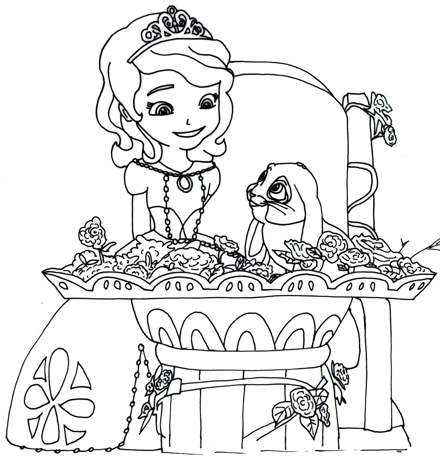 Sofia the first coloring pages