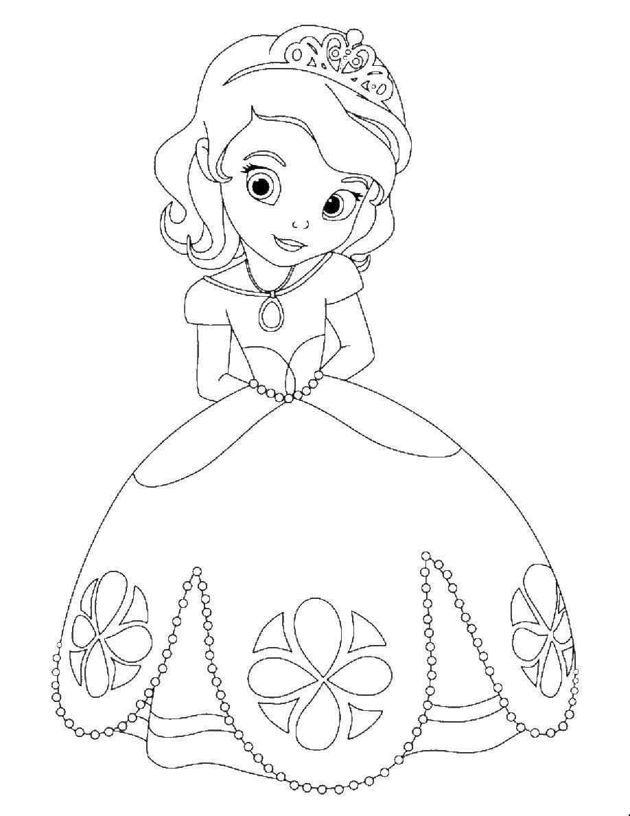 Online coloring pages coloring princess sofia coloring