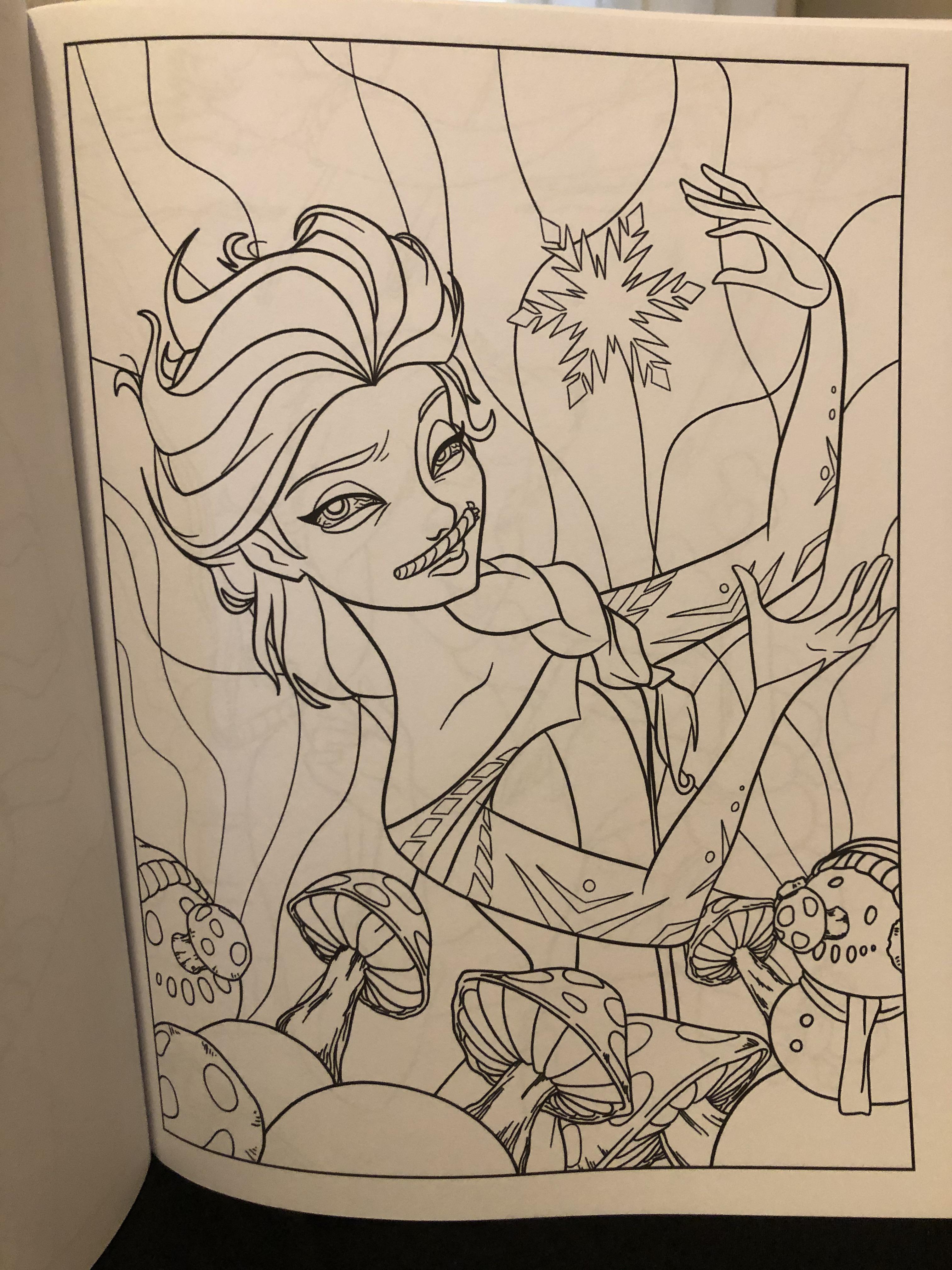 A few pages from the âdisney princess stonerâ coloring book rentwives