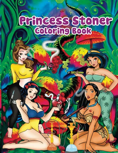 Pdf download princess stoner coloring book relaxing and stress relieving art book for stoners by jim coloring book x