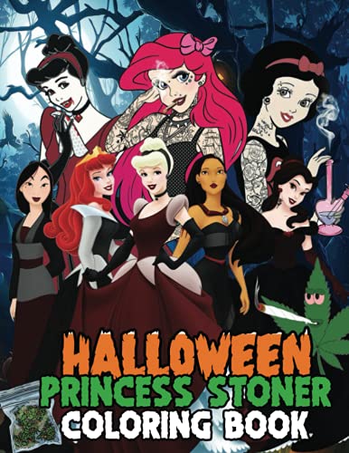 Buy halloween princess stoner coloring ok enchanting trippy psychedelic coloring oks for adult online at livia