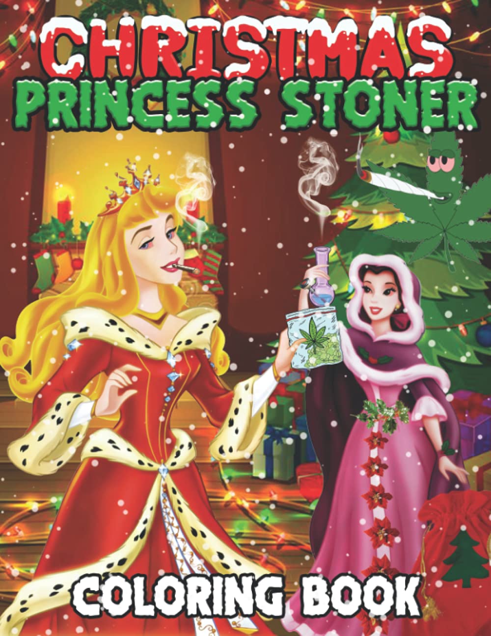 Buy christmas prcess stoner colorg book an amazg s cartoon stoner colorg pages to have fun and relax great idea gift for cartoon fans onle at dia