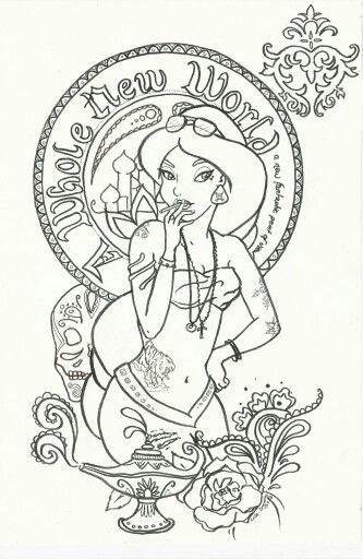 Jasmine disney punk rock by liisa