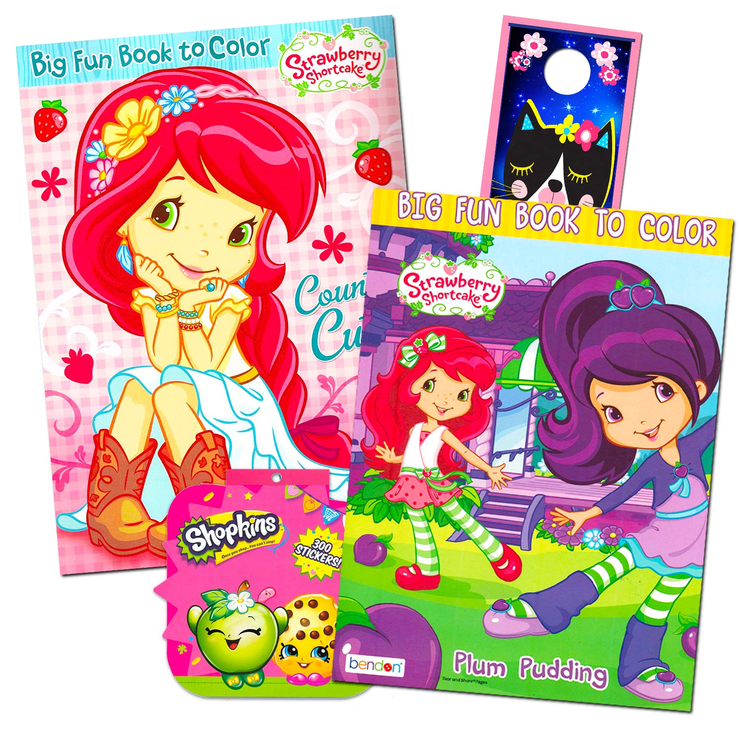 Strawberry shortcake coloring book super set