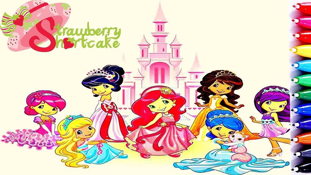 Strawberry shortcake berryfest princess coloring book pages fun to learn art for kids