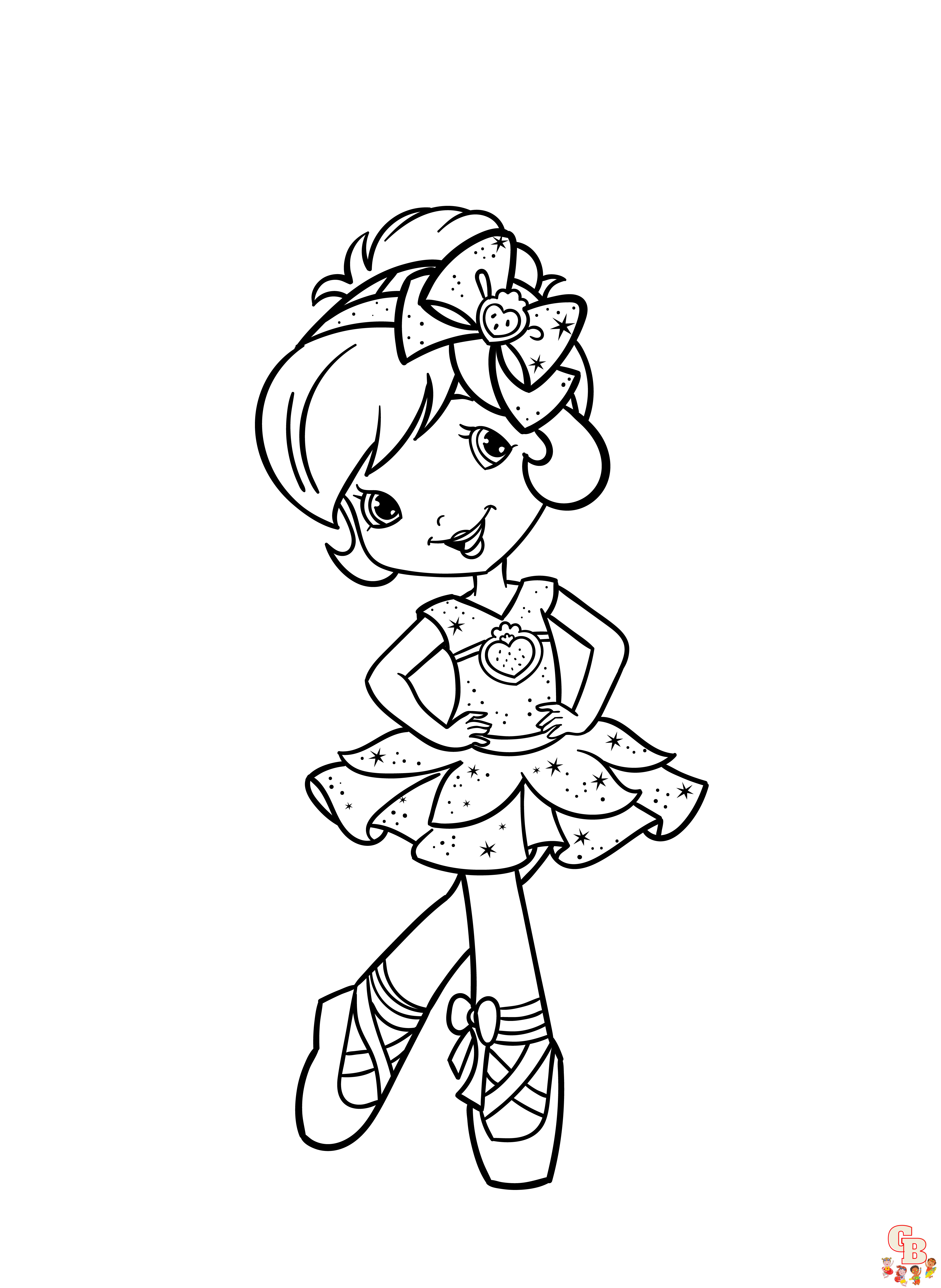 Princess strawberry shortcake coloring pages