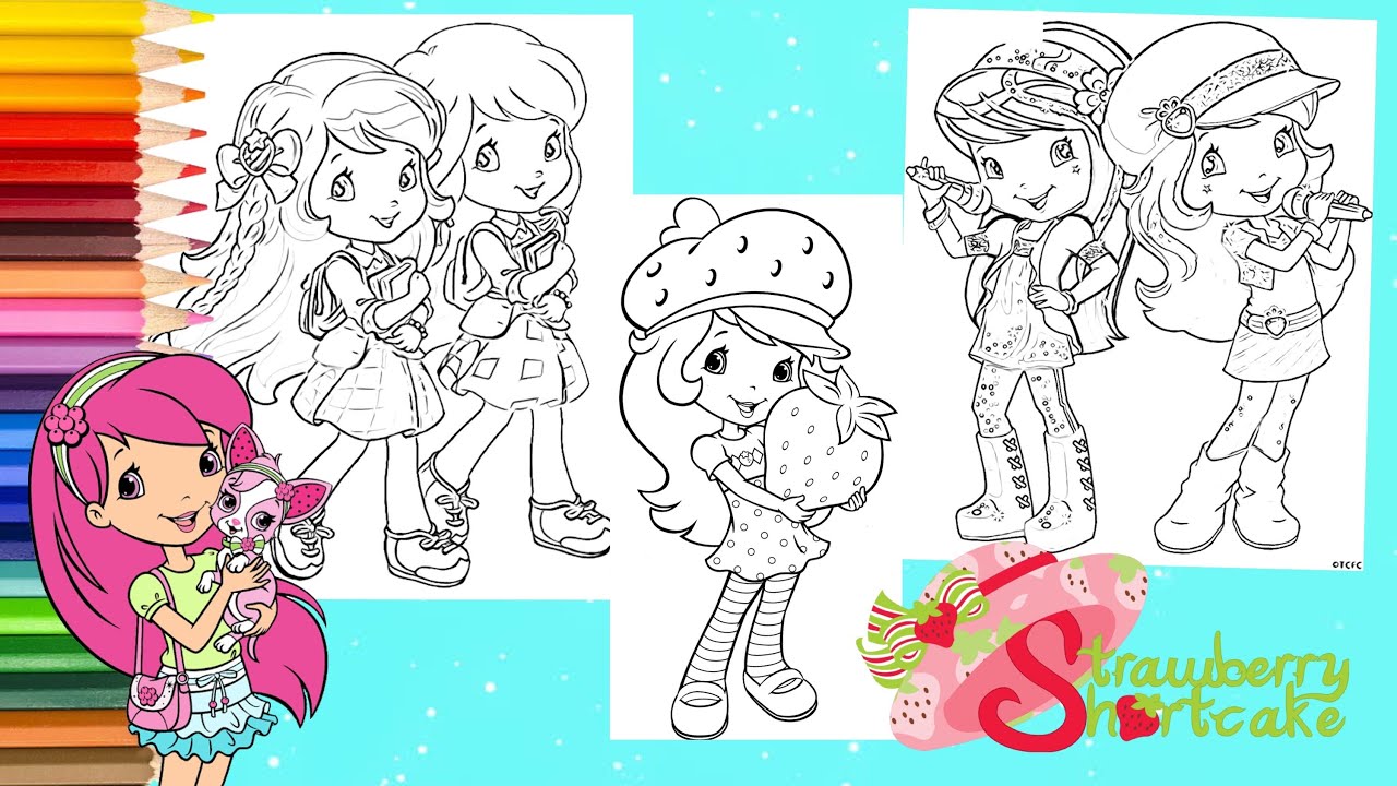 Coloring strawberry shortcake blueberry muffin lemon meringue coloring pages