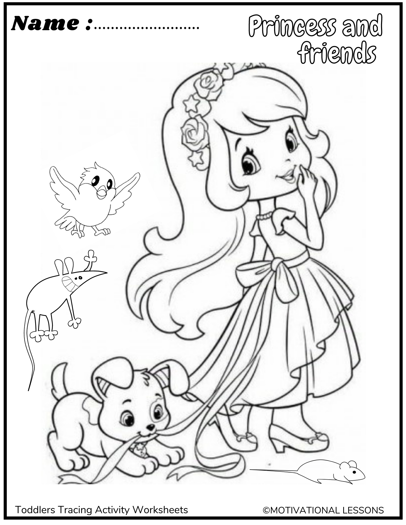 Coloring pages to develop childrens skills made by teachers