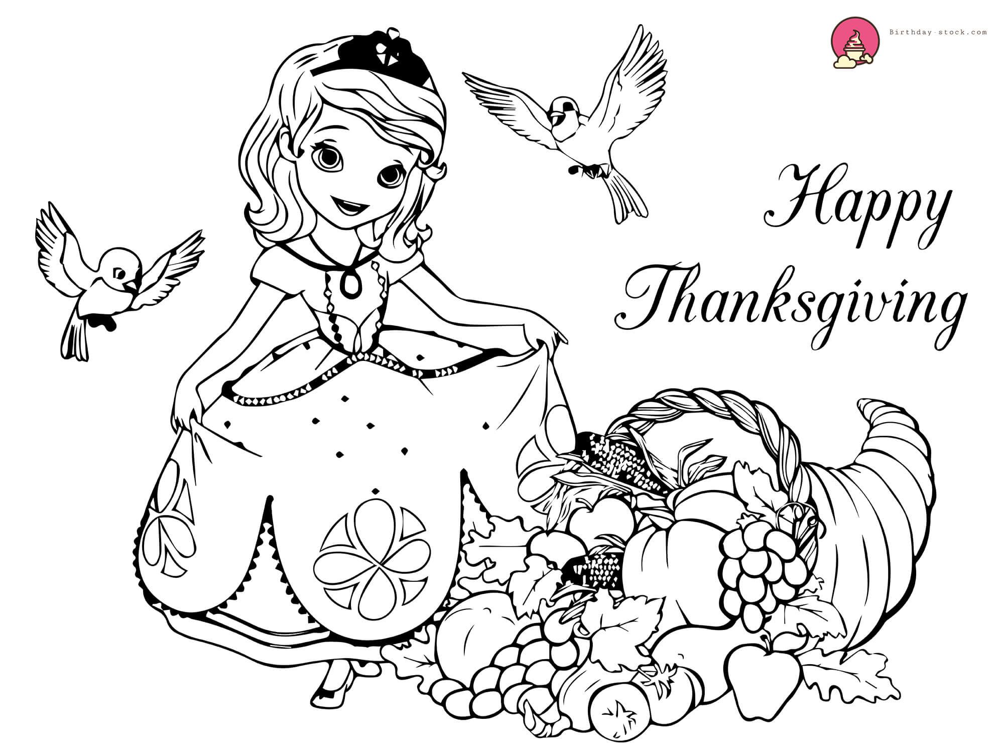 Creative and colorful thanksgiving coloring pages for kids