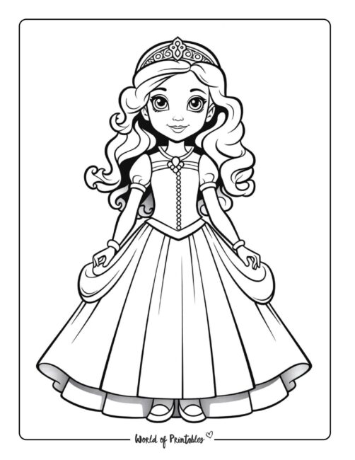 Best princess coloring pages