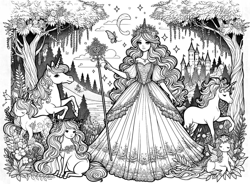 Princess coloring pages