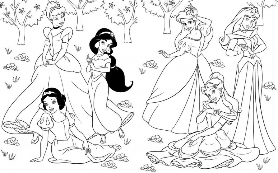 Get this free disney princess coloring pages to print