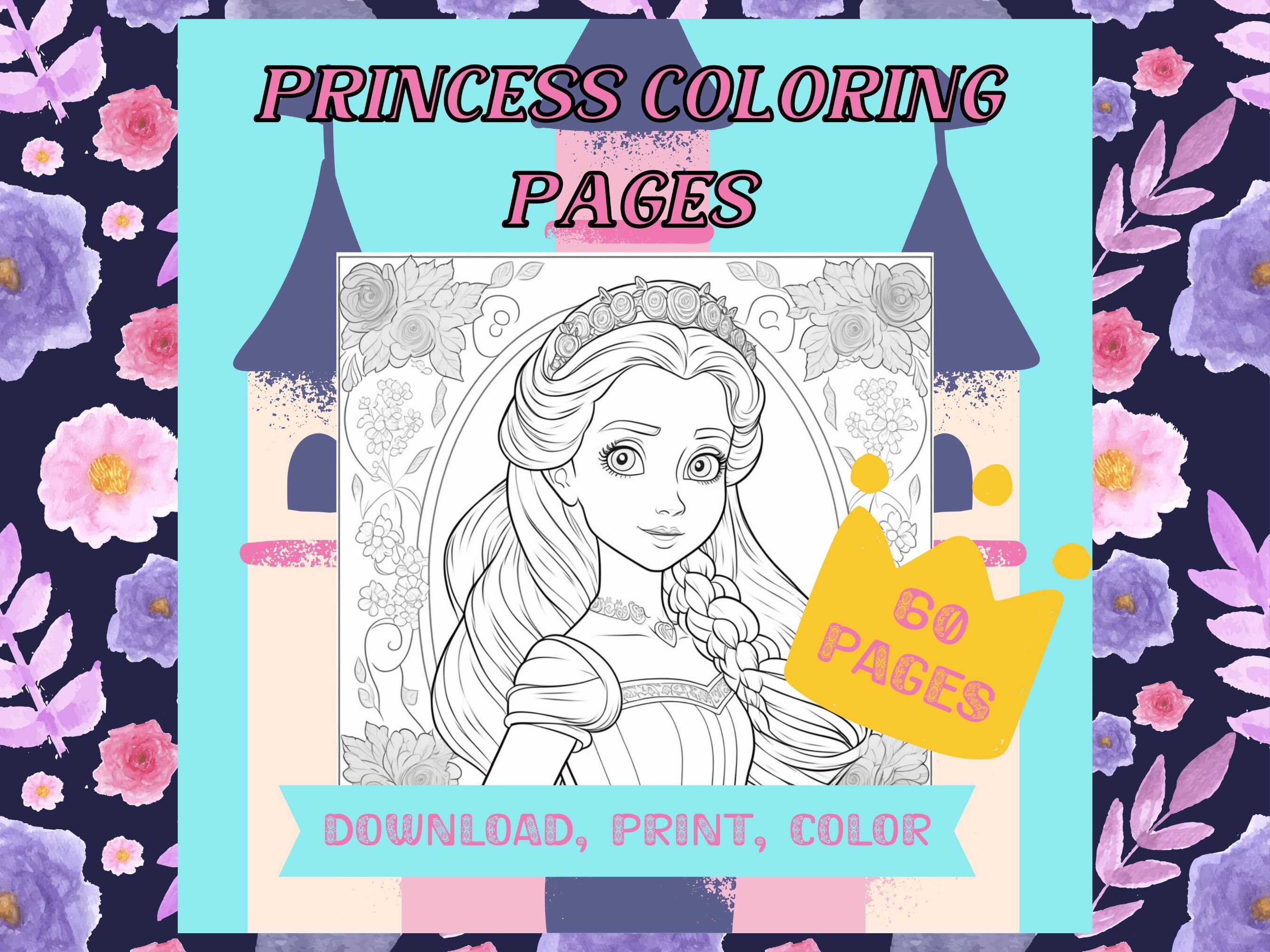 Princess coloring printable pdf book pageschildrens activity sheetsgirls coloring book pageschildrens princess colouring book pages