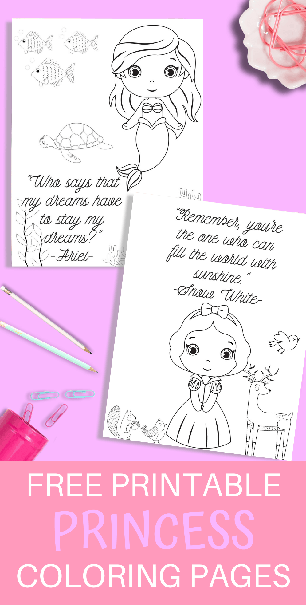 Princess printable coloring pages