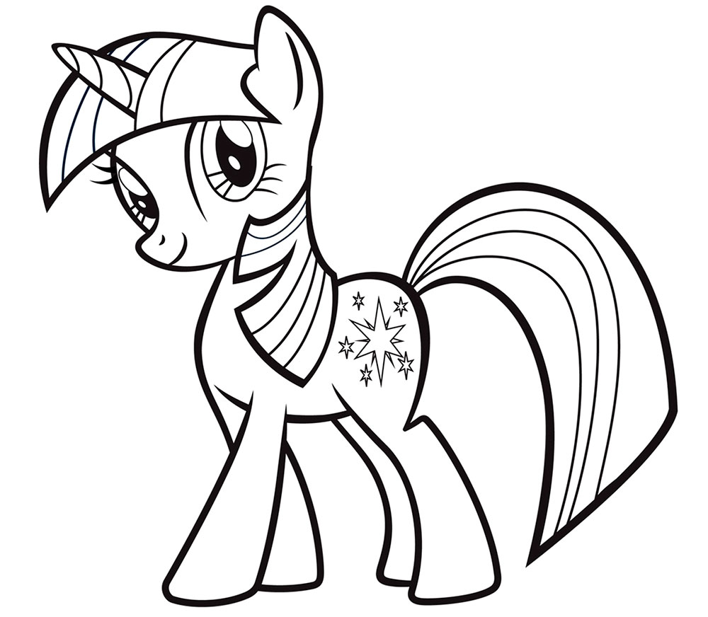 Twilight sparkle coloring pages ð to print and color