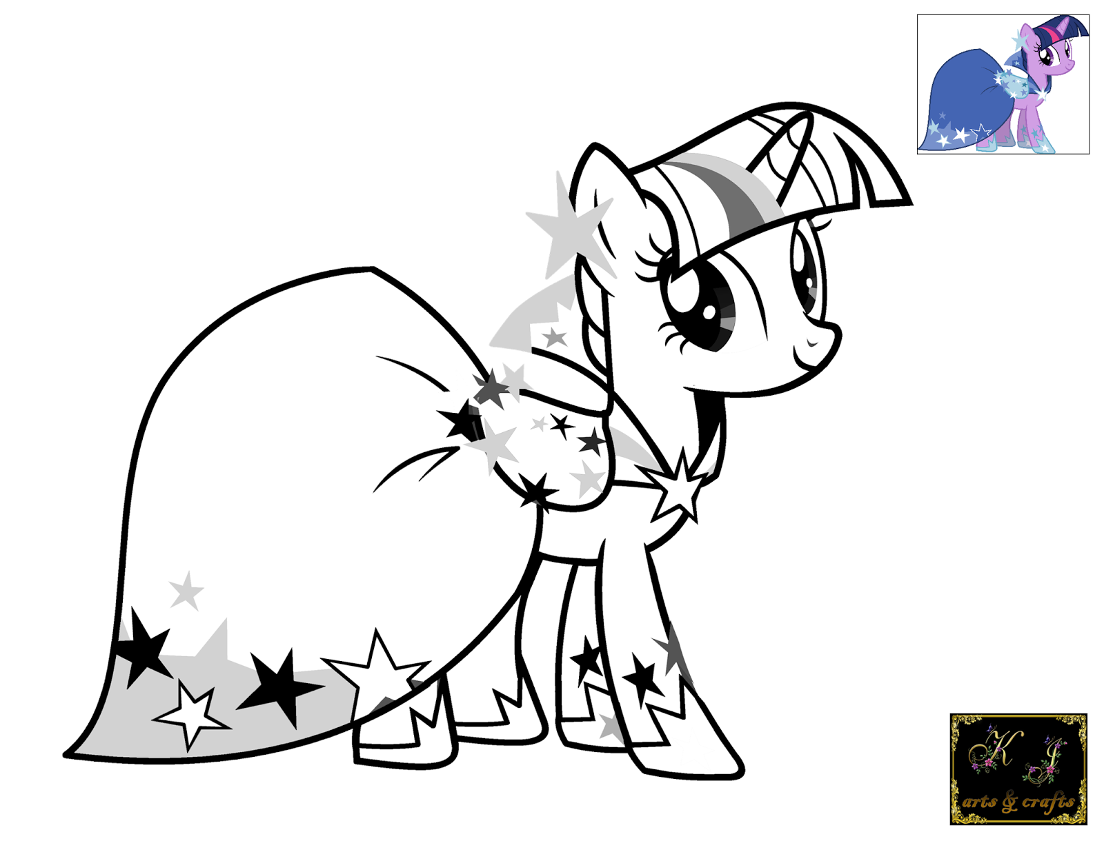 Kj coloring pages twilight sparkle coloring pages