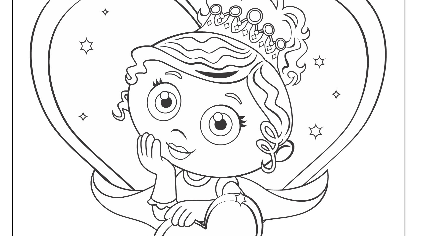 Princess prestos valentines day coloringâ kids for parents