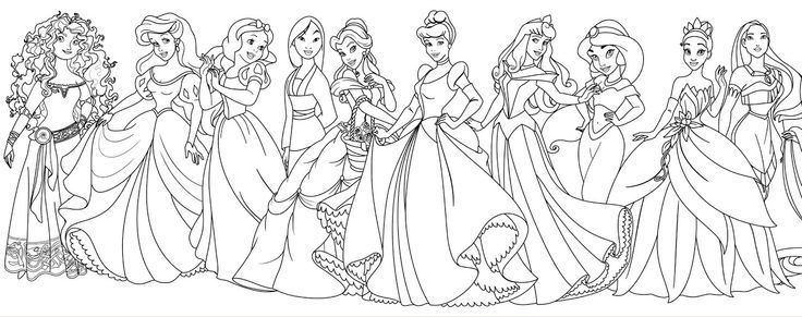 Cute disney princess coloring pages pdf for girls