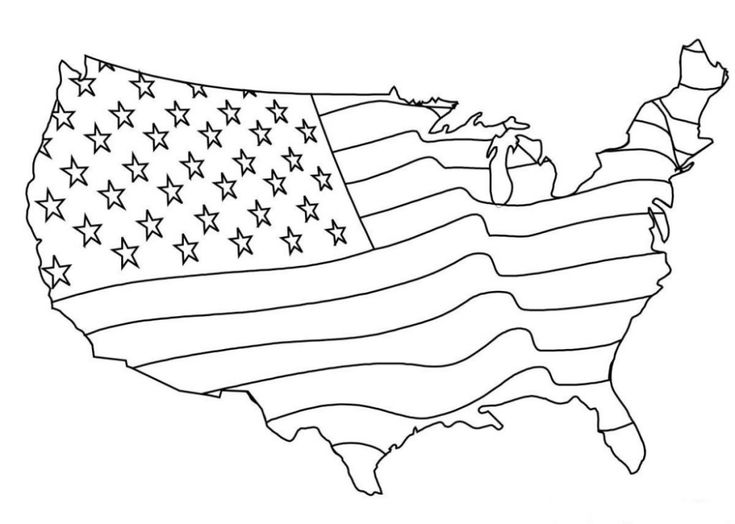 Mapas dos estados unidos para imprimir e colorir