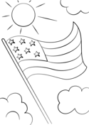 American flag coloring pages free printable pictures