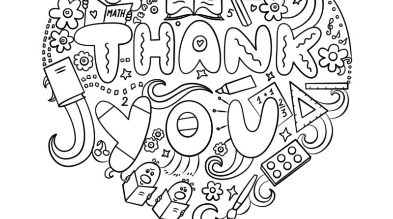 Staff appreciation coloring sheets