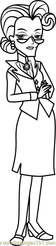 Principal cinch coloring page for kids