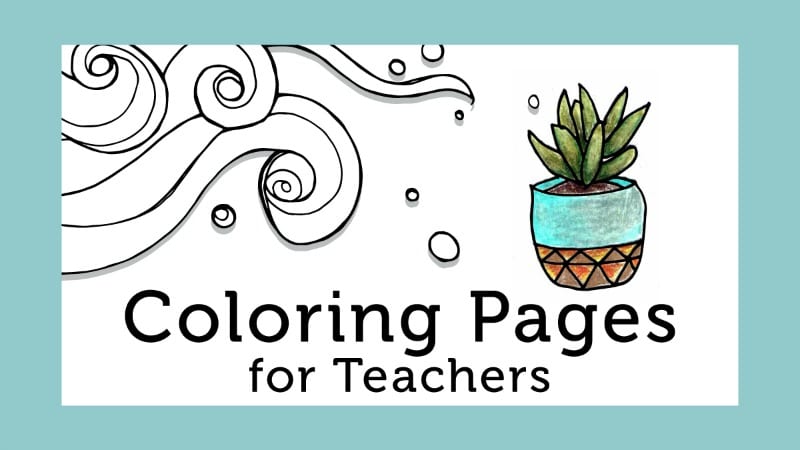 Free adult coloring pages for stressed out teachers