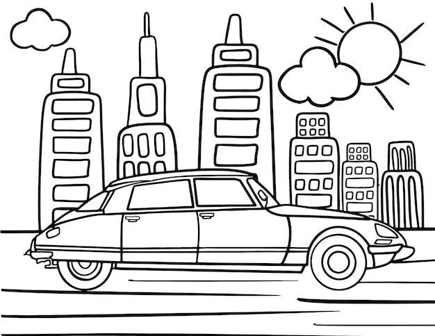 Premium vector school principal coloring page for kids