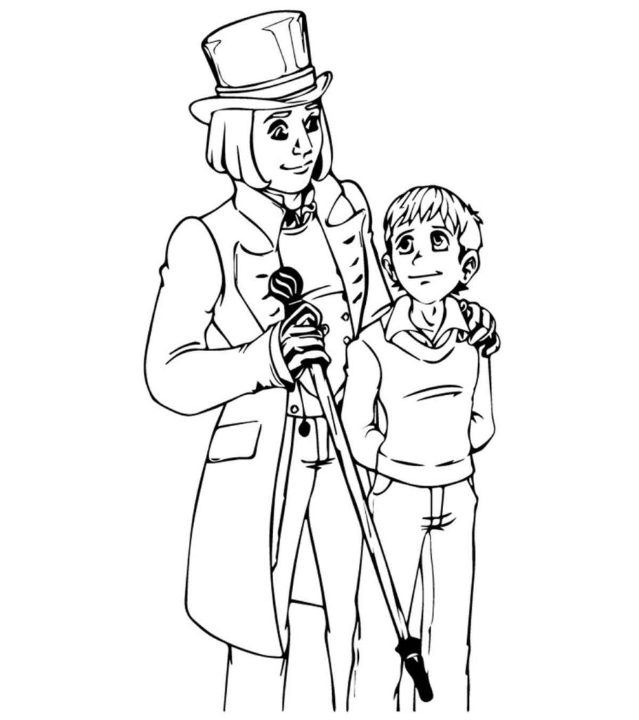 Top charlie and the chocolate factory coloring pages