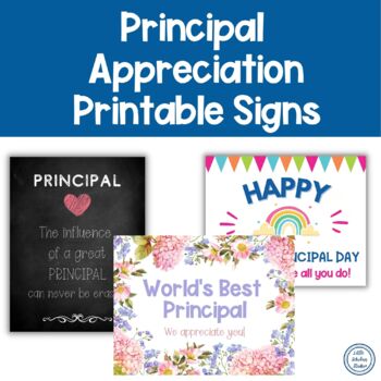 Principal appreciation printables tpt