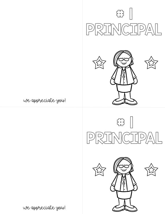 Thank you cards principal day