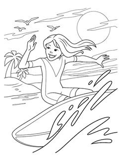 Summer free coloring pages