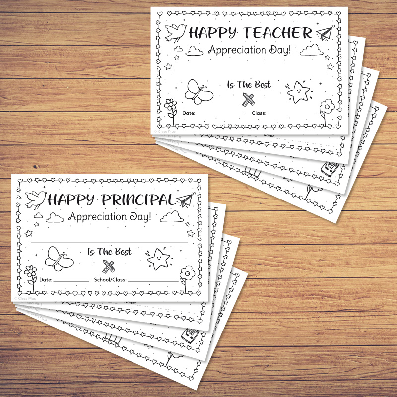 Teacher and principal appreciation day album made by teachers