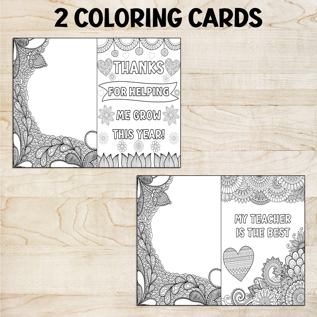 Principal appreciation day cards thank you notes zen doodle coloring pages gift made by teachers