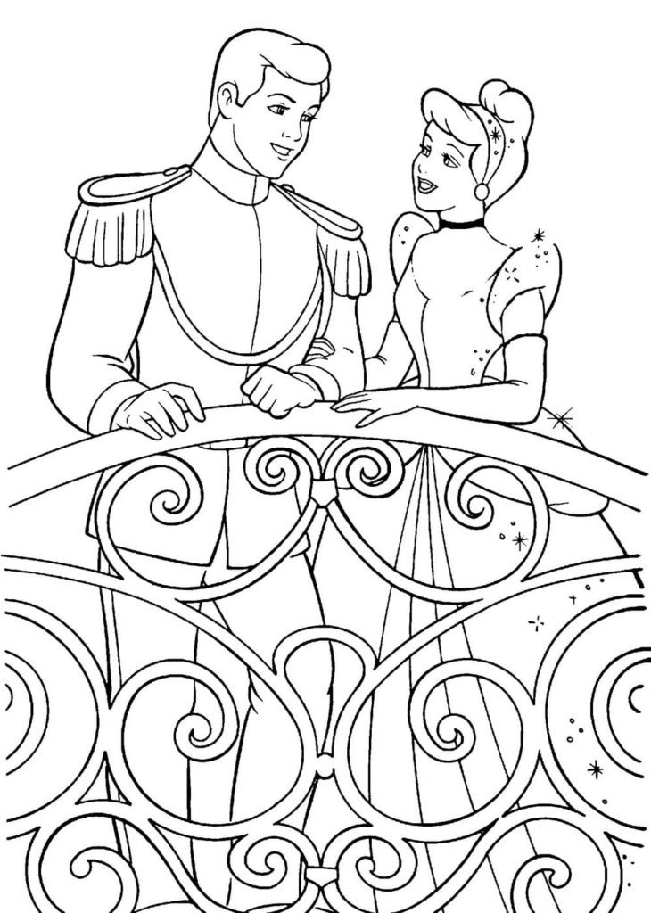 Cinderella coloring pages print for kids wonder day â coloring pages for children and adults