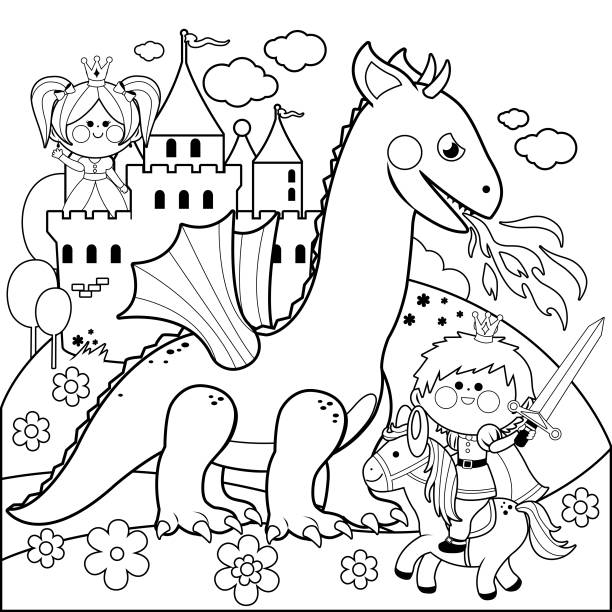 Dragons kids stock illustrations royalty