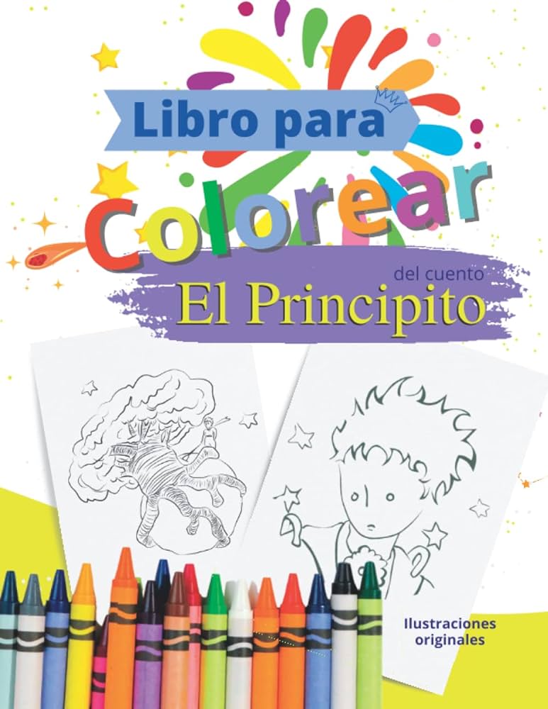 Dibujos el principito para colorear cuentos libro para pintar de forma creativa para niãos editorial yaro libros